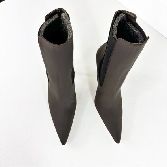NEW Good American High Kickstand Neoprene Bootie Chocolate Brown Size 9 - Picture 6 of 14